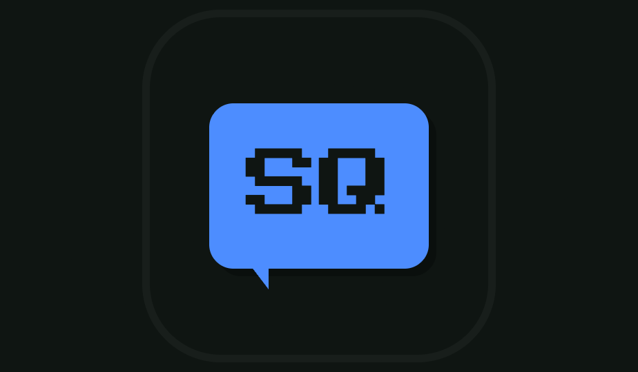 SideQuest extension icon: a blue speech bubble reading SQ.